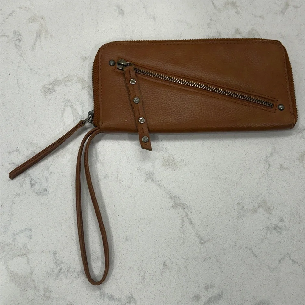 Free People Distressed Vegan Leather Wallet